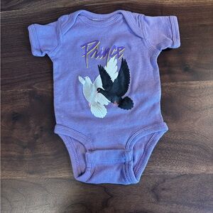 Newborn Purple Rain Doves Prince Onesie